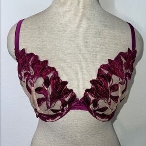 Fleur Du Mal Velvet and Mesh Sexy Lingerie Bra